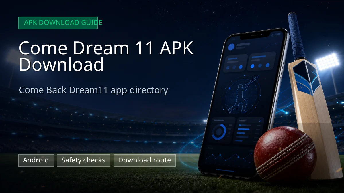 Come Dream 11 APK Download fantasy cricket guide